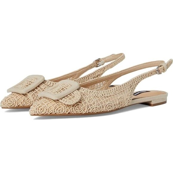 Nicole Miller Malky Crochet Slingbacks Size 6 - Picture 1 of 7